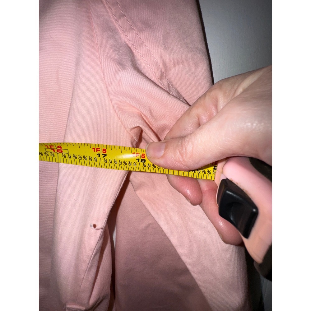 Talbots Petite light Pink Cotton Blend Belted Trench Coat Jacket SP PH5289 - Picture 11 of 14